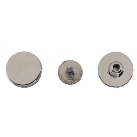 Moulded Rivet with flat Cap 12 mm/nickel/20 pcs.