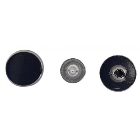 Kniedė lieta plokščia kepurėle 12 mm/tamsintas nikelis/20 vnt.