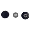 Moulded Rivet with flat Cap 12 mm/graphite/20 pcs.