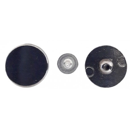 Moulded rivet with flat cap 17 mm/graphite/20 pcs.