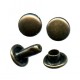 Double Rivets No.2LUX/6mm/old brass/100 pcs.