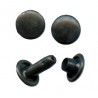 Double Rivets No.2LUX/6mm/black/100 pcs.