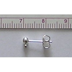 Ball Earing W/ring with Earring Backs 547A/10 vnt.
