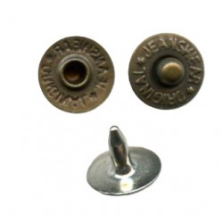 Jeans Rivets 9 mm/old brass/50 pcs.