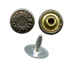 Jeans Rivets 9 mm flat cap black nickel/50 pcs.