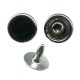 Jeans Rivets 9 mm flat Cap/black nickel/50 pcs..
