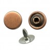 Jeans Rivets 9 mm flat Cap/copper/50 pcs.
