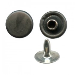 Jeans Rivets 9 mm flat Cap black/50 pcs.