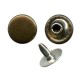 Jeans Rivets 9 mm flat Cap old brass/50 pcs.