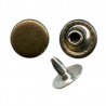 Jeans Rivets 9 mm flat Cap old brass/50 pcs.