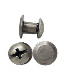 Binding Screw Posts art.5200530/50, 9x5mm, nickel matt/1 pc.