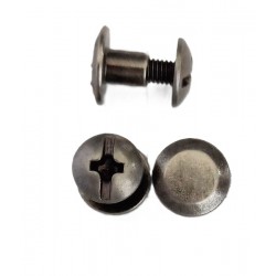 Binding Screw Posts art.5200531/57, 9x5 mm, old nickel matt/1 pc.