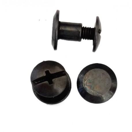 Binding Screw Posts art.5200545/59, 9x5 mm, blackl/1 pc.