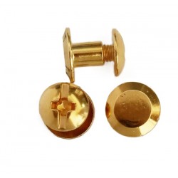 Binding Screw Posts art.5200350/61, 9x5 mm, gold/1 pc.