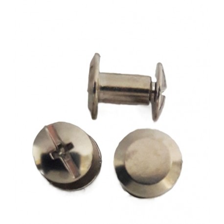 Binding Screw Posts art.5200710/52, 9x7 mm, nickel/10pcs.