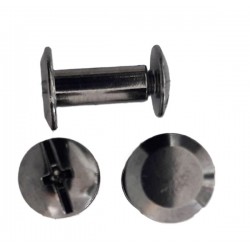 Binding Screw Posts art.5201090/47/10, 9x10 mm, black nickel/10 pcs.