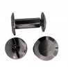 Binding Screw Posts art.5201090/47/10, 9x10 mm, black nickel/10 pcs.