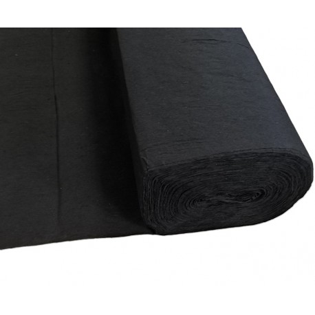 2-sided torn out embroidery backings art.X5FH2035A black/1m