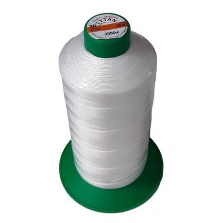 Polyester upholstery thread "Tytan 20/2000" white/1pc.