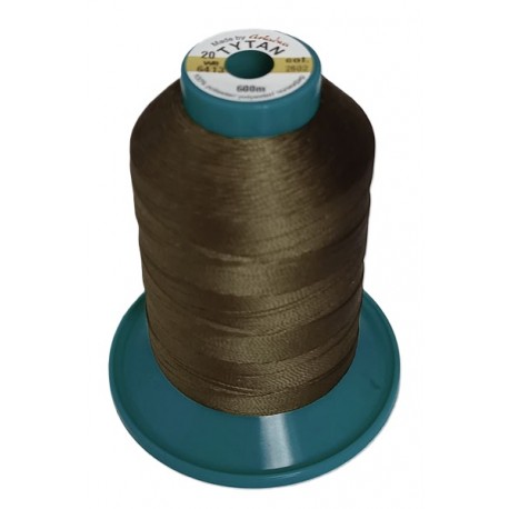Siūlai odai "Tytan 20 WR/600m" spalva 2602-ruda/1vnt.