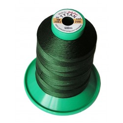 Polyester upholstery thread "Tytan 20 WR/600m" color 2592  - dark green/1pc.
