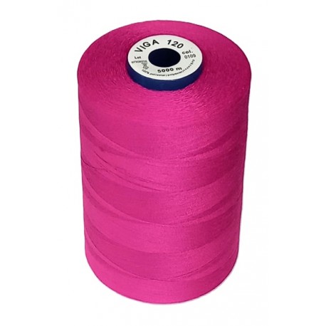 Universal Polyester Sewing Thread VIGA 120 5000 m color 0109 - dark pink