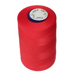 Universal Polyester Sewing Thread VIGA 120 5000 m color 0212 - bright red