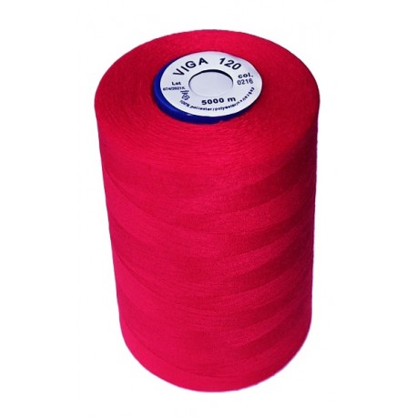 Universal Polyester Sewing Thread VIGA 120 5000 m color 0212 - light red