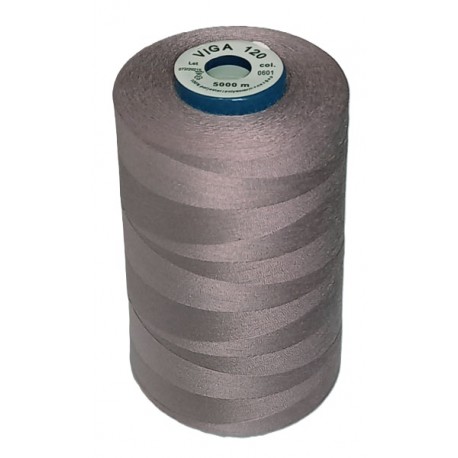 Universal Polyester Sewing Thread VIGA 120 5000 m color 0601 - ash rose