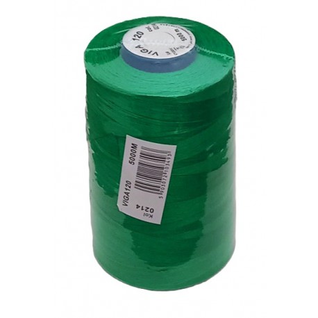 Universalūs siuvimo siūlai VIGA 120 5000 m spalva 0214 - žalia