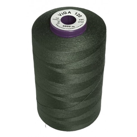 Universal Polyester Sewing Thread VIGA 120 5000 m color 0722 - khaki
