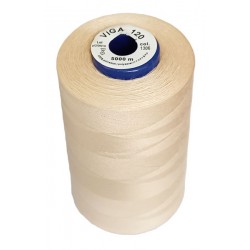 Universal Polyester Sewing Thread VIGA 120 5000 m color 1306 - ecru