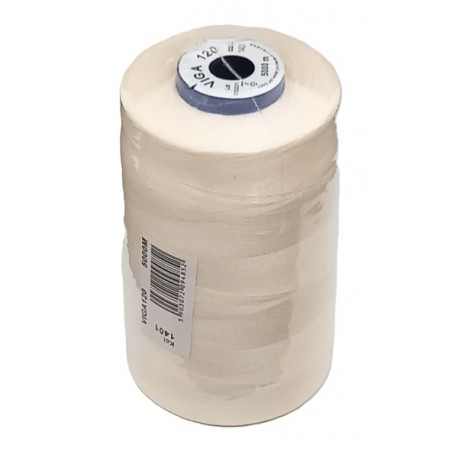 Universal Polyester Sewing Thread VIGA 120 5000 m color 1401 - creme