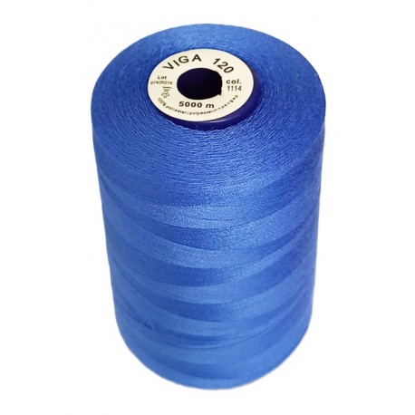 Universal Polyester Sewing Thread VIGA 120 5000 m color 1114 - blue