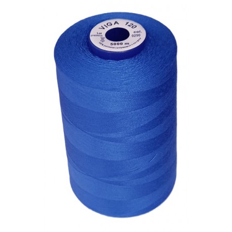 Universal Polyester Sewing Thread VIGA 120 5000 m color 0290 - blue