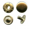 Spaudės "ALFA" 12.5mm geltonos/60vnt.