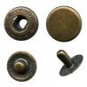 Spaudės "ALFA" 12.5mm žalvaris/60 vnt.