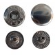 Snap Fasteners "ALFA" 12.5mm black nickel/60 pcs.