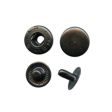 Spaudės "ALFA" 12.5mm juodos/60vnt.