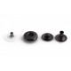 Snap Fasteners "ALFA 12.5" covered, stainless, nickel free, graphite color/50 pcs.