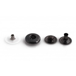 Snap Fasteners "ALFA 12.5" covered, stainless, nickel free, graphite color/50 pcs.