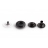 Snap Fasteners "ALFA 12.5" covered, stainless, nickel free, graphite color/50 pcs.