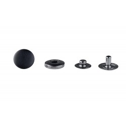 Snap Fasteners "ALFA 12.5" stainless, nickel free, black mat/50 pcs.