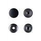 Snap Fasteners "ALFA 12.5" stainless, nickel free, black mat/50 pcs.