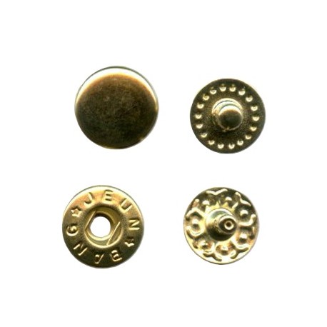 Snap Fasteners "ALFA 10.5"/gold/60 pcs.
