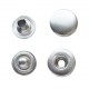 Snap Fasteners "ALFA"10.5 mm stainless, silver/60 pcs.