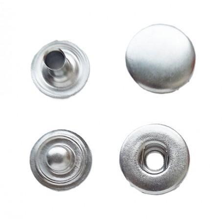 Spaudės "ALFA"10.5 mm nerūdijančios, sidabro sp./60 vnt.