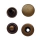 Snap Fasteners "ALFA"10.5 mm stainless, old brass/60 pcs.