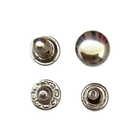 Spaudės "SEGMA" tipo 10 mm nikelis/100 vnt.