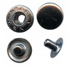 Snap Fasteners "ALFA 15" black nickel/60 pcs.